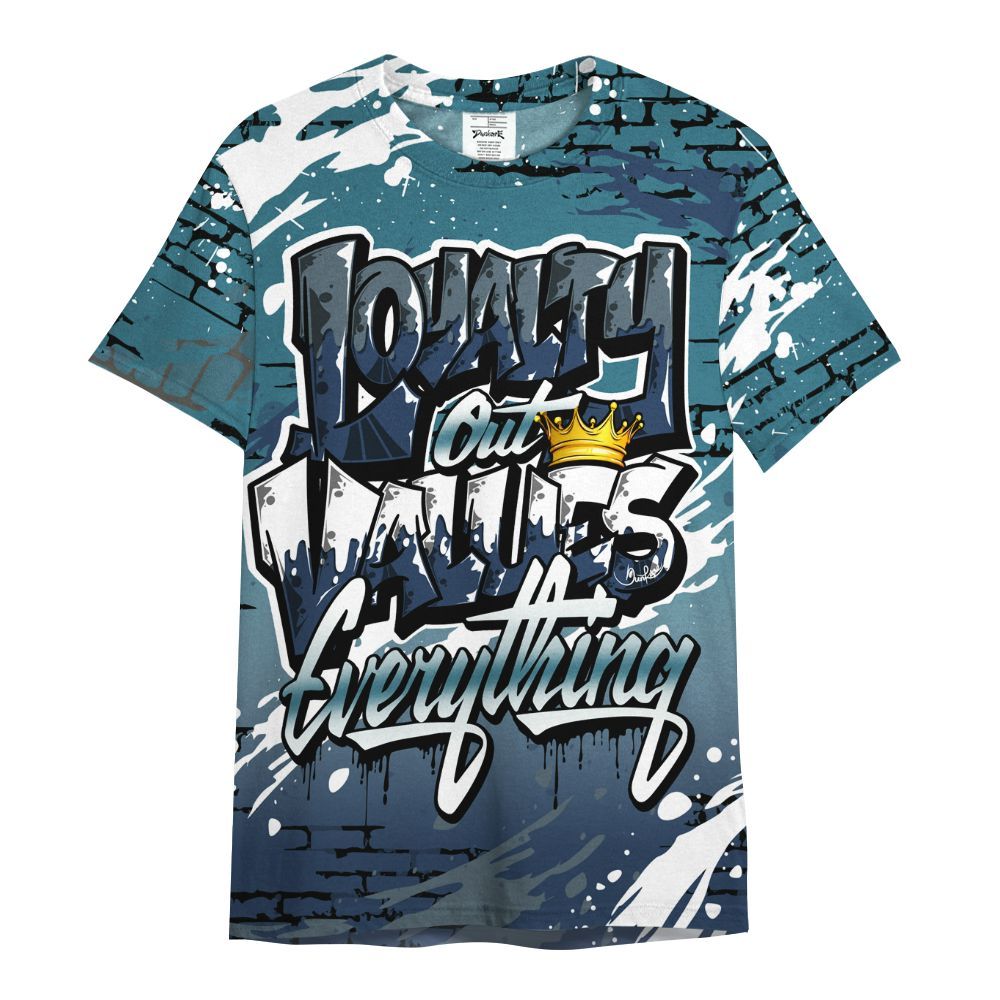 Shirt To Match Air Foamposite Kazuya Mishima - Values Of Loyalty Drip All Over Print