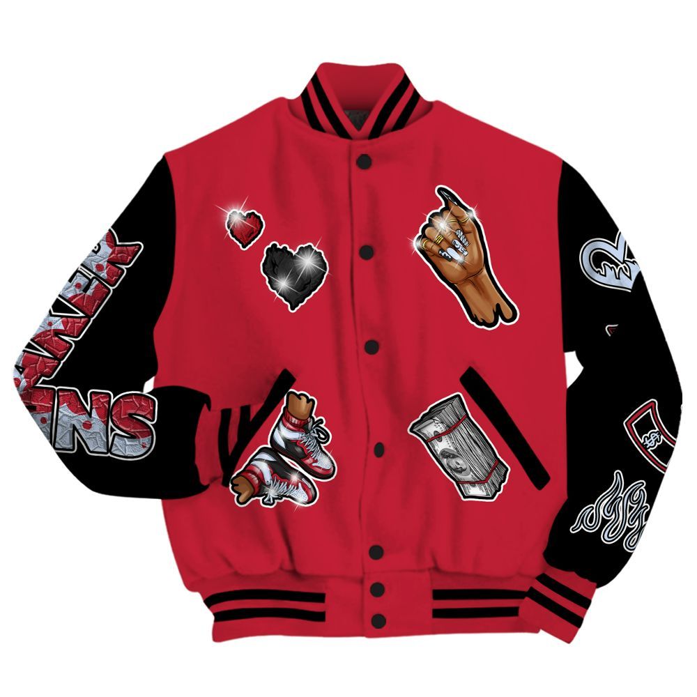 Varsity Jacket To Match Toro Bravo 6s - Sneakerz Girlz All Over Print