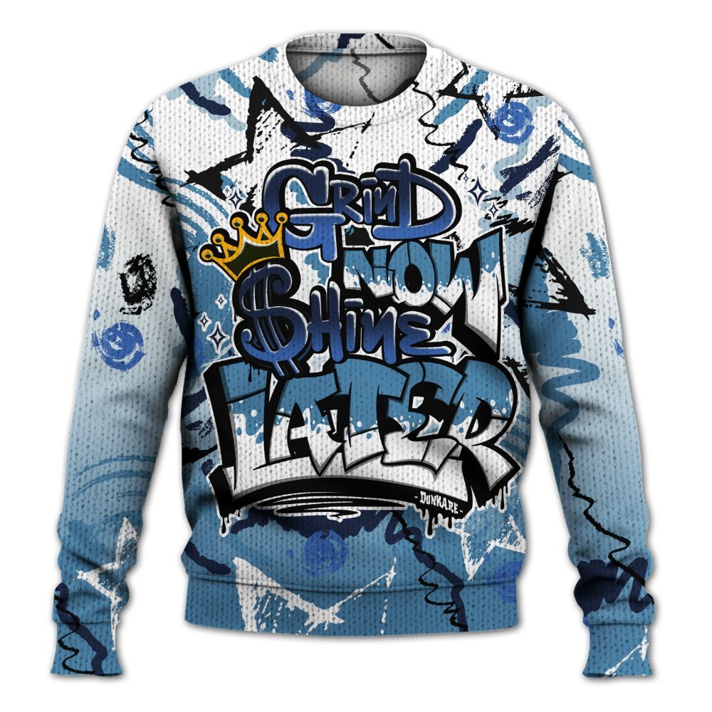 Knitted Sweater To Match Air Force 1 Stash - Grind Shine Later Drip