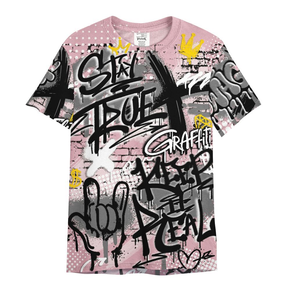 Shirt To Match Air Max DN Pink Foam - True It Real Graffiti Streetwear All Over Print