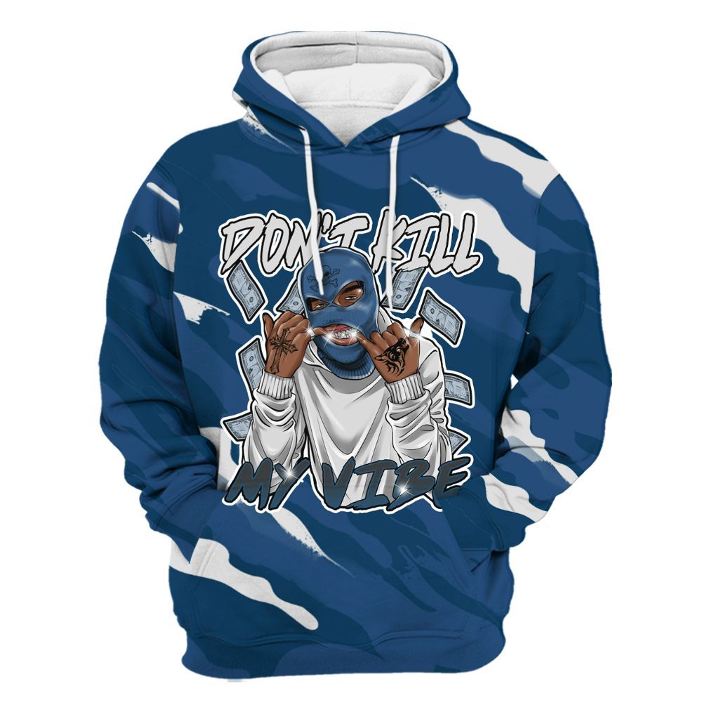 Hoodie To Match High OG Midnight Navy 1s - Vibe.Unique Colored All Over Print