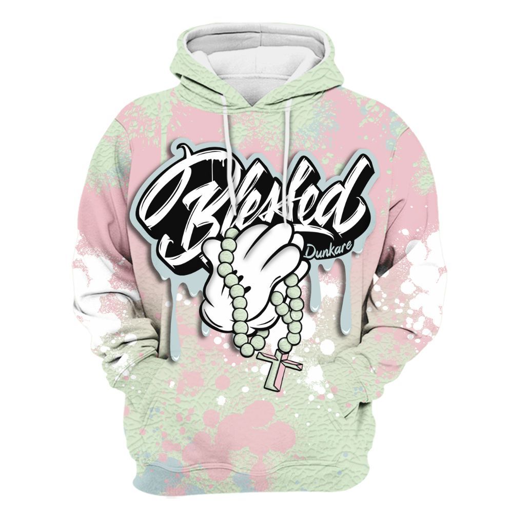 Hoodie To Match Spring Is In The Air 3s - God Blessed Ink Drip All Over Print
