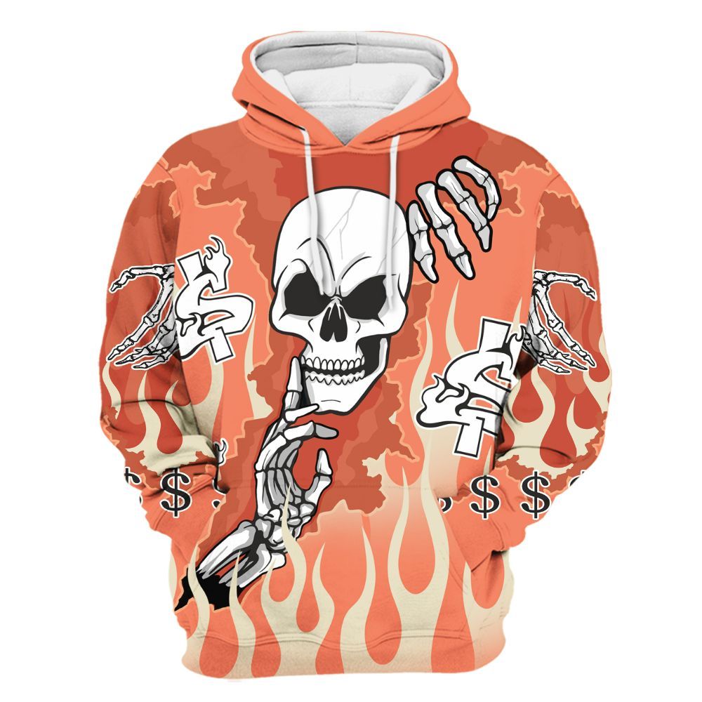 Hoodie To Match DJ Khaled Crimson Bliss 5s - Ones Move In Silence Graphic Trapped All Over Print