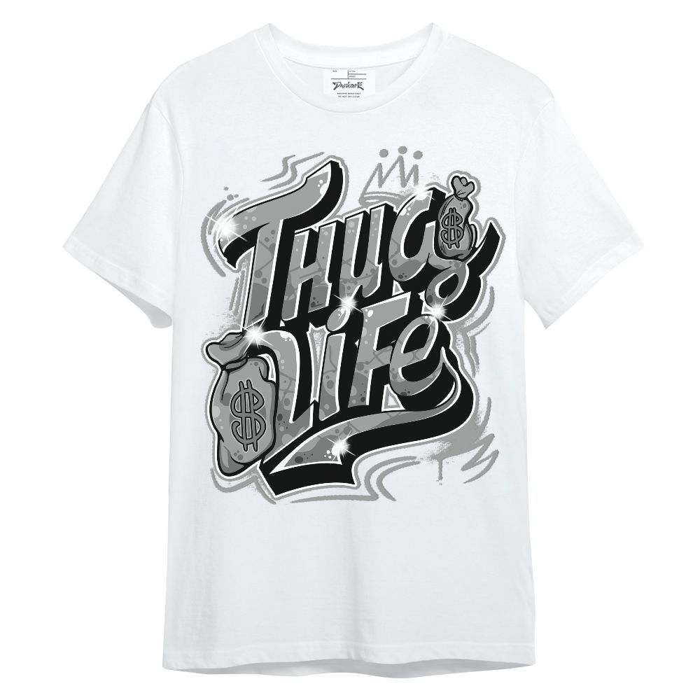 Shirt To Match Black Wolf Grey 12s - Free Thug Living Graphic Unisex Shirt
