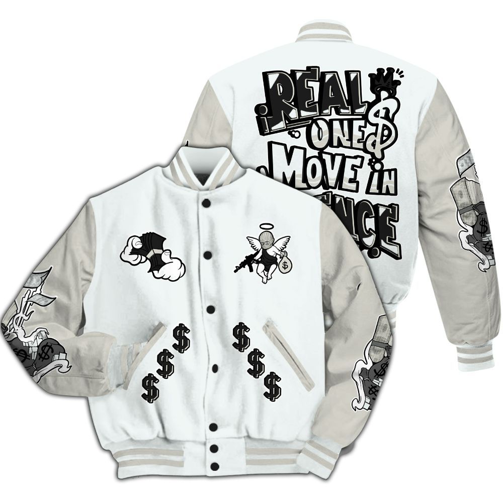 Varsity Jacket To Match Air Max 1 Jacquemus White - Ones Move In Silence Graphic All Over Print