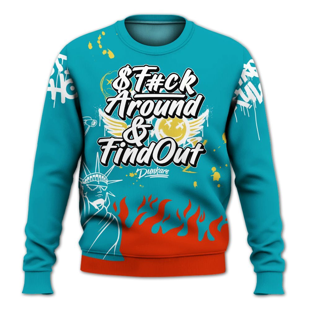 Sweatshirt To Match Dunk Low KD 17 N7 - Graphic Fck Around Find Out All Over Print