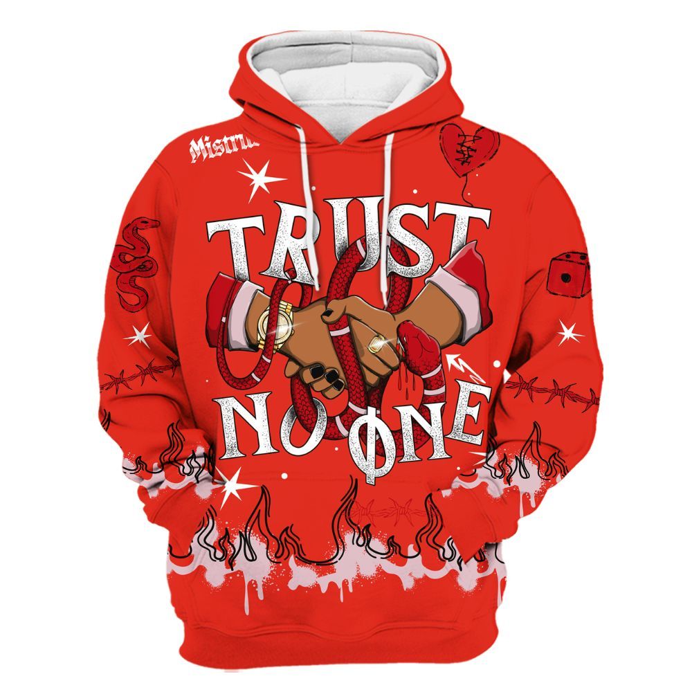 Hoodie To Match Air Force 1 Low GS Valentine's Day - Trust No One Snake-Bite Doodle Crayon All Over Print