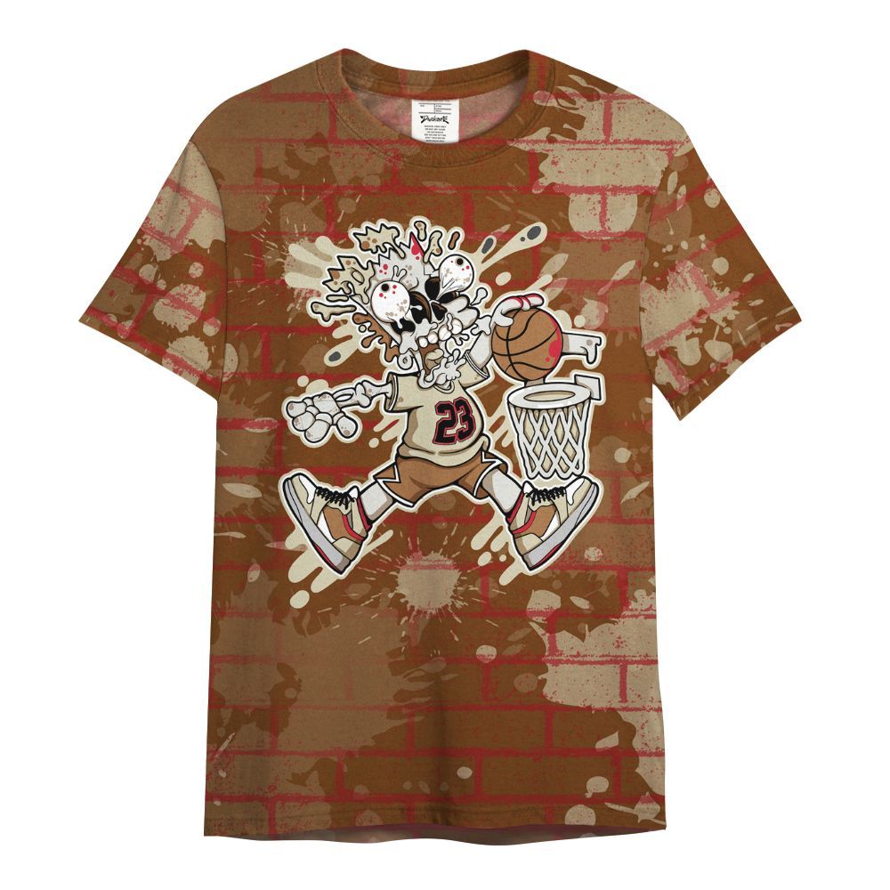 Shirt To Match Archaeo Brown 5s - 85's Dunks Graphic Halloween All Over Print