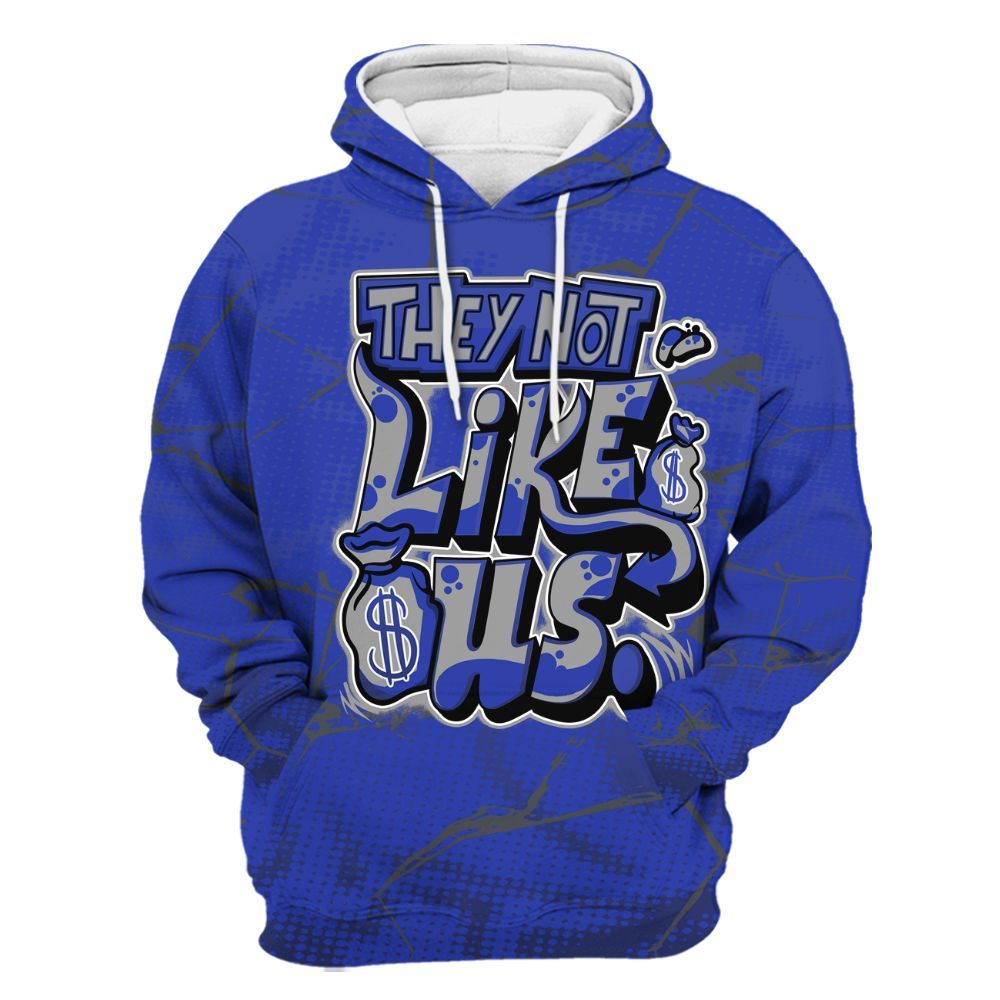 Hoodie To Match Air Max Plus Black Racer Blue - Dislike Us Graphic All Over Print