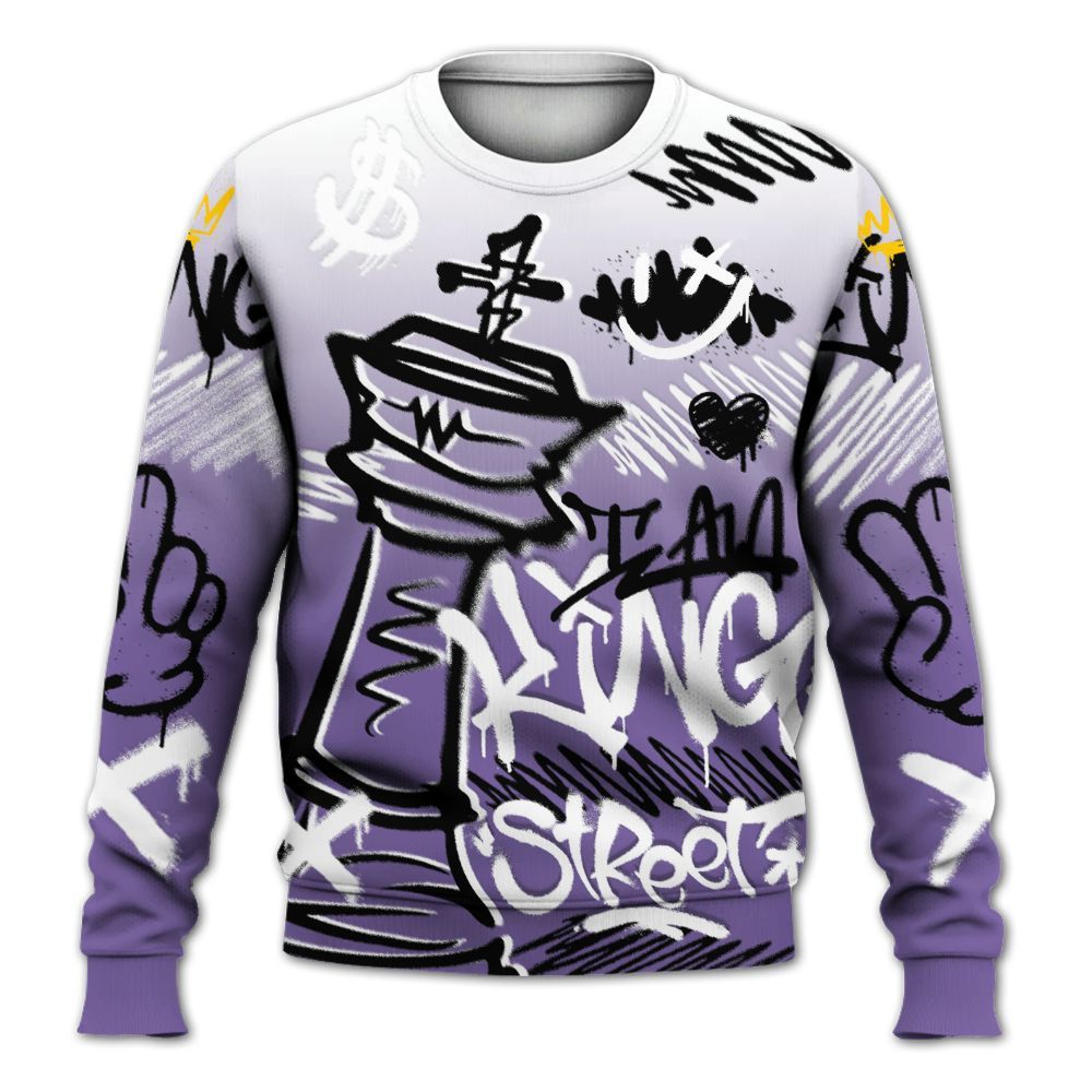 Sweatshirt To Match Dunk Low Black Raspberry - Street King Chess Streetwear All Over Print