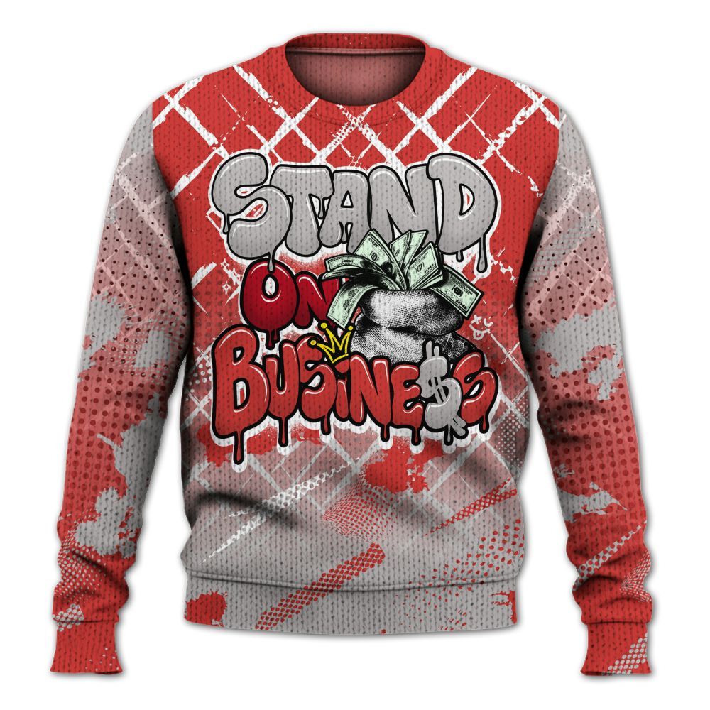 Knitted Sweater To Match Scoot Zeros ODD City - Halftone Stand Business Dripping