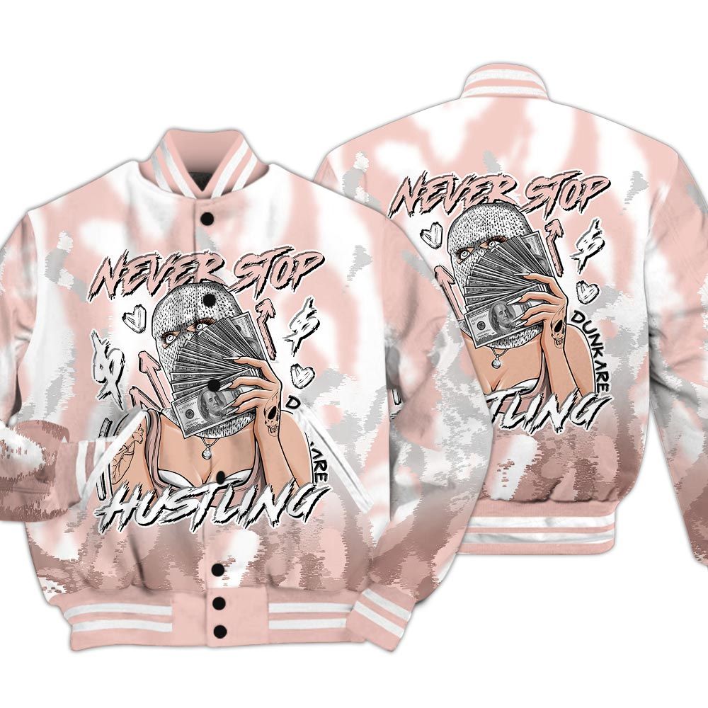 Varsity Jacket To Match Low Legend Pink 11s - Hustling Unique Burn Varsity Jacket Unisex
