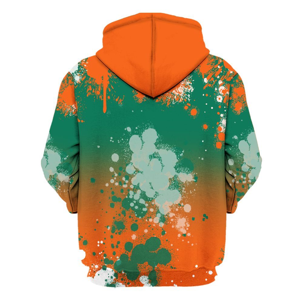 Hoodie To Match SoleFly Sail Gorge Green 3s - God Blessed Ink Drip All Over Print