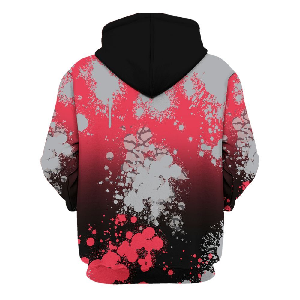 Hoodie To Match Black Cement 3s - God Blessed Ink Drip All Over Print