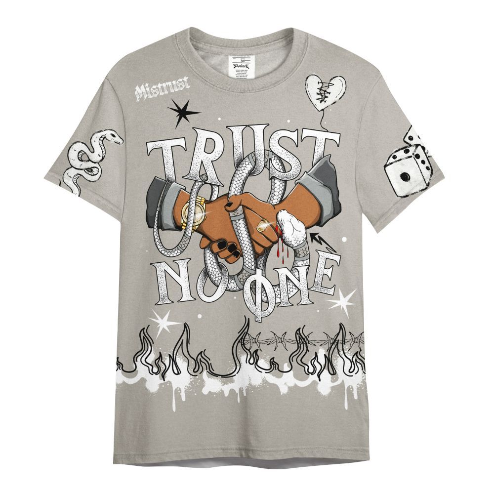 Shirt To Match Dunk Low Appears Oreo - Trust No One Snake-Bite Doodle Crayon All Over Print