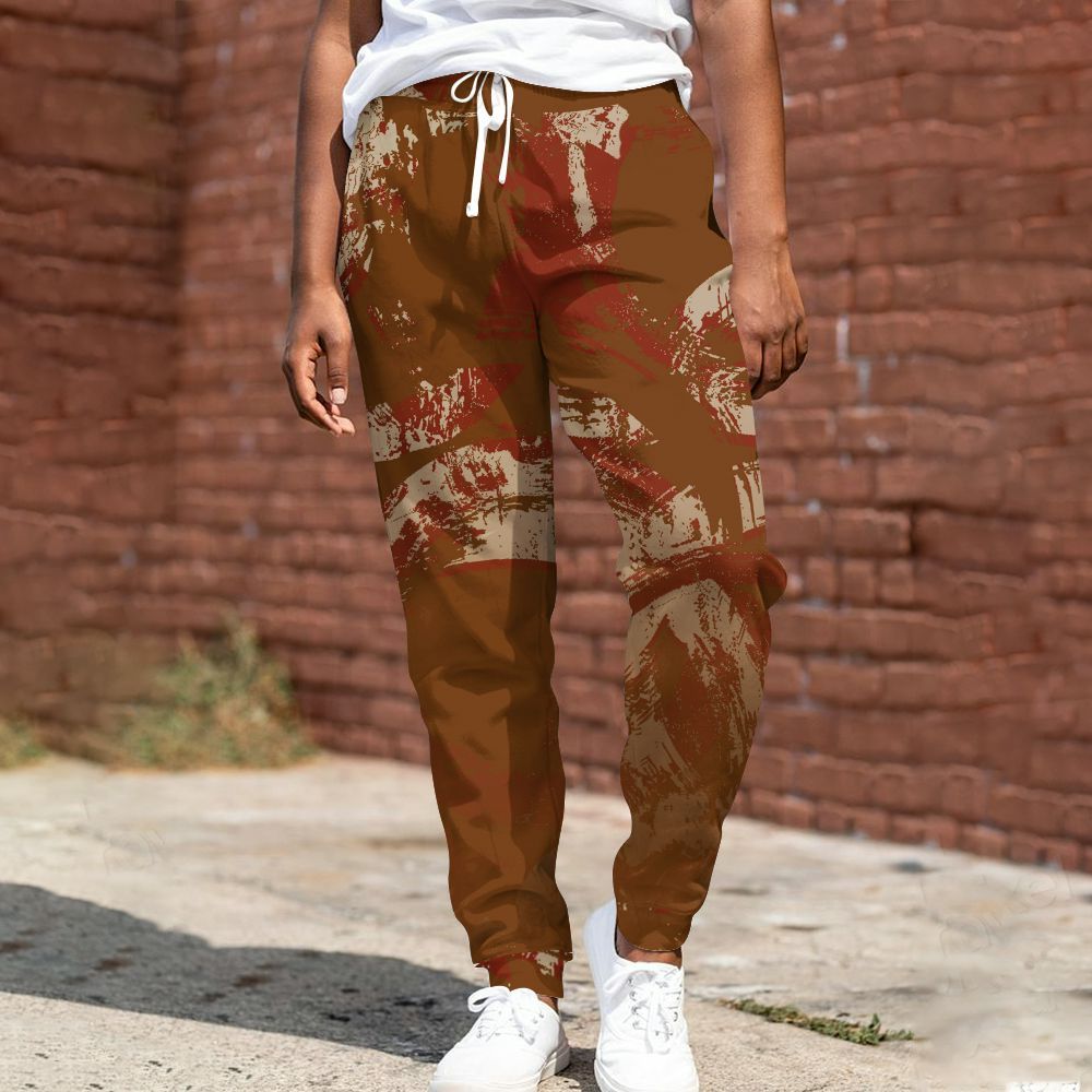 Sweatpant To Match Archaeo Brown 5s - Circle Slpash All Over Print