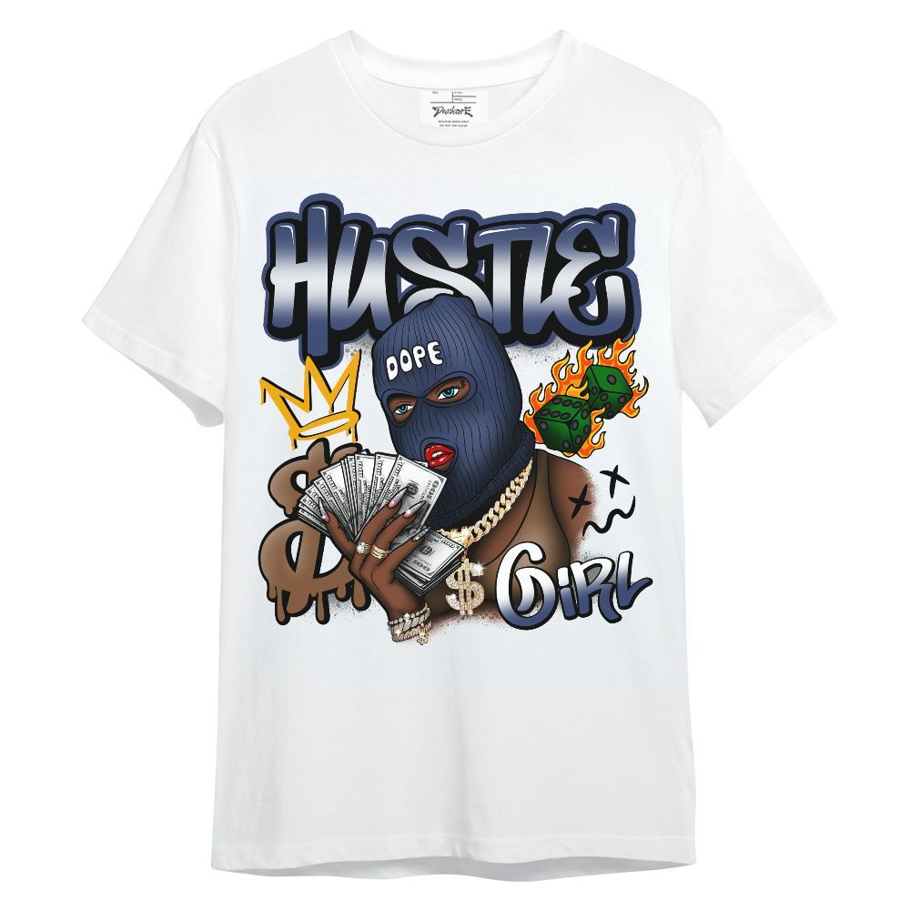 Shirt To Match Midnight Navy 13s - Money Hustles Girl Streetwear Unisex Shirt
