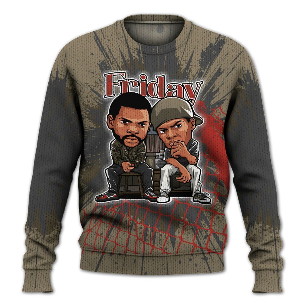 Sweater To Match Olive 9s - Friday Movie Graphic
