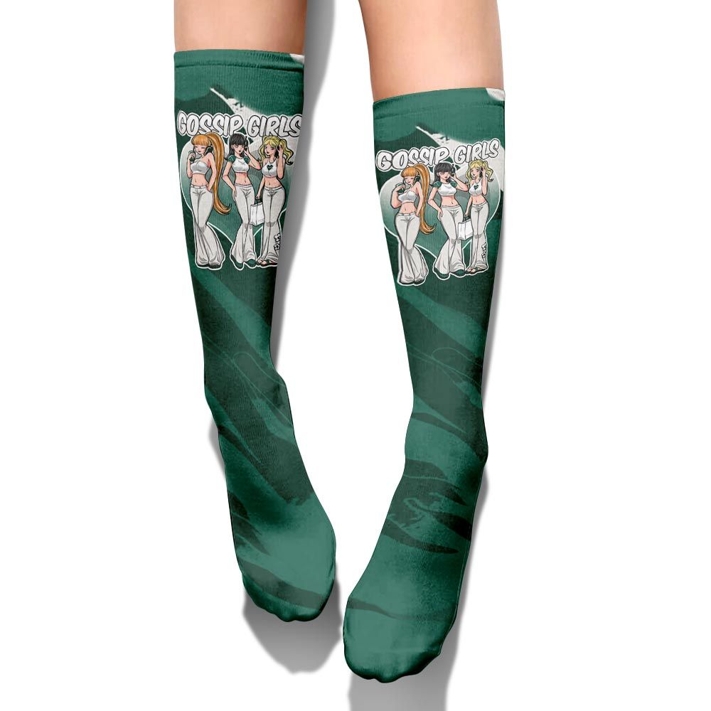 Sock To Match Oxidized Green 4s - Gossip'Girls Colored