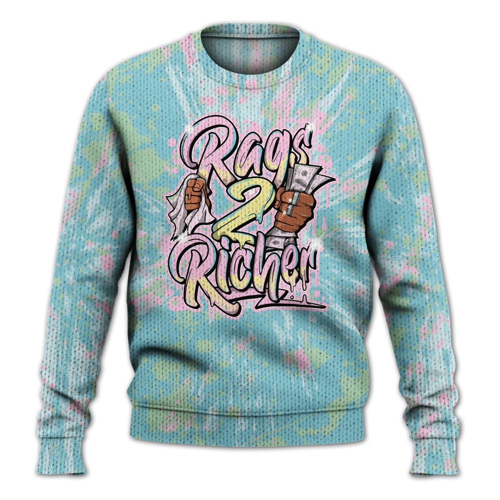 Knitted Sweater To Match SB Dunk Low Visty - Rag 2 Rich Graphic Luxury