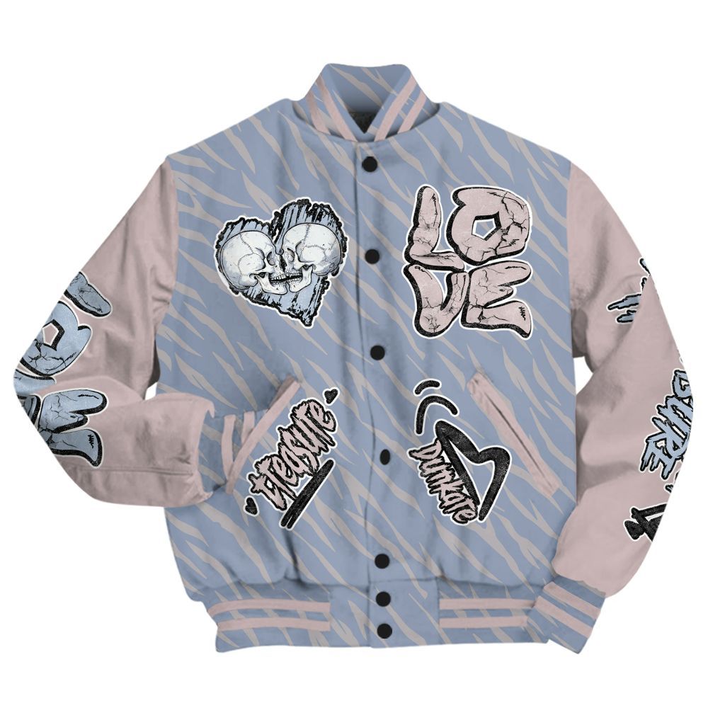 Varsity Jacket To Match Ja 2 Induction - Skull Bear All Over Print