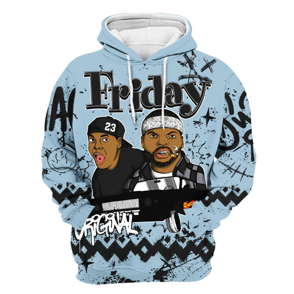 Hoodie To Match Chambray 7s - Friday Sneaker Crayon All Over Print