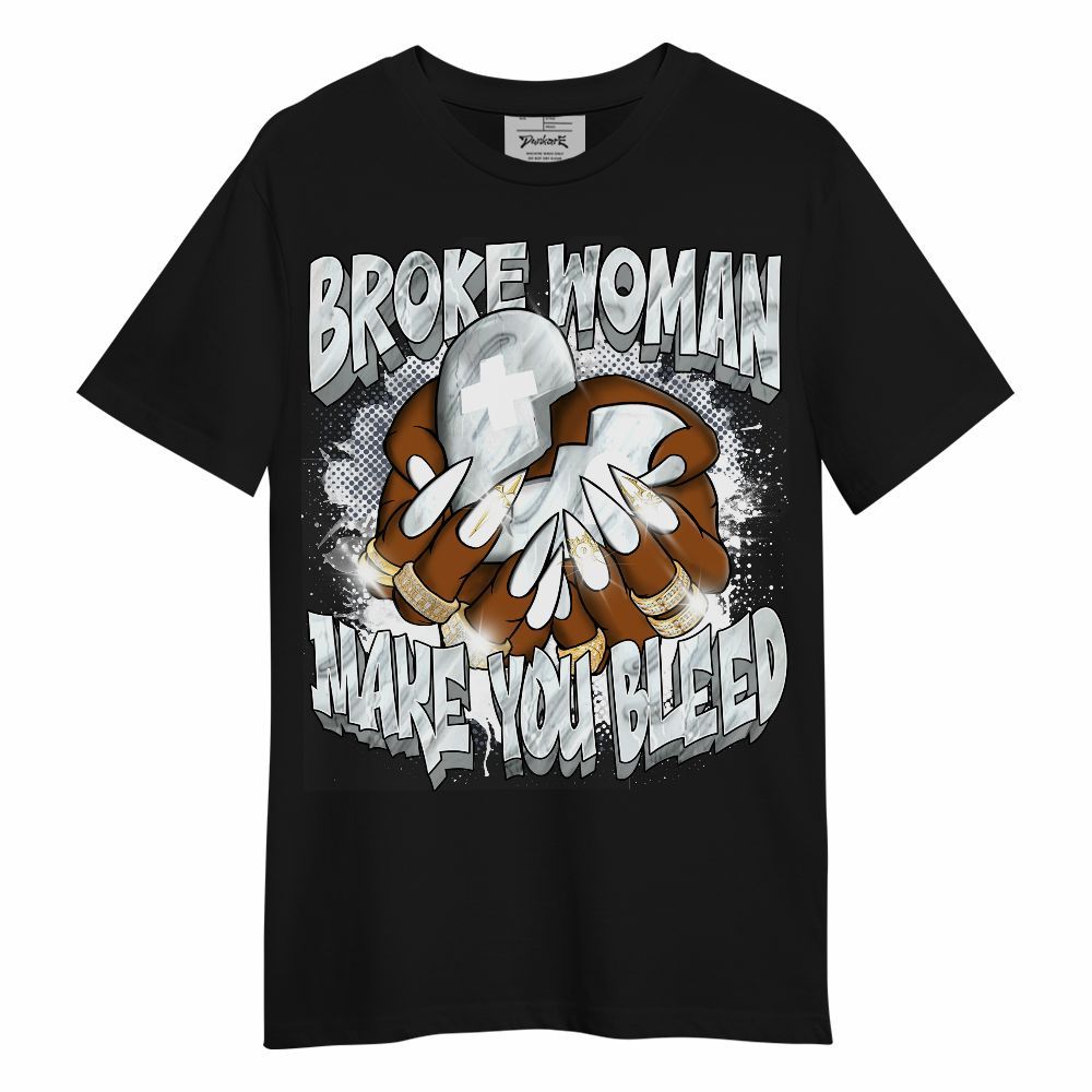 Shirt To Match Air Foamposite Jin Kazama - Broke Woman Heart Retro Unisex Shirt