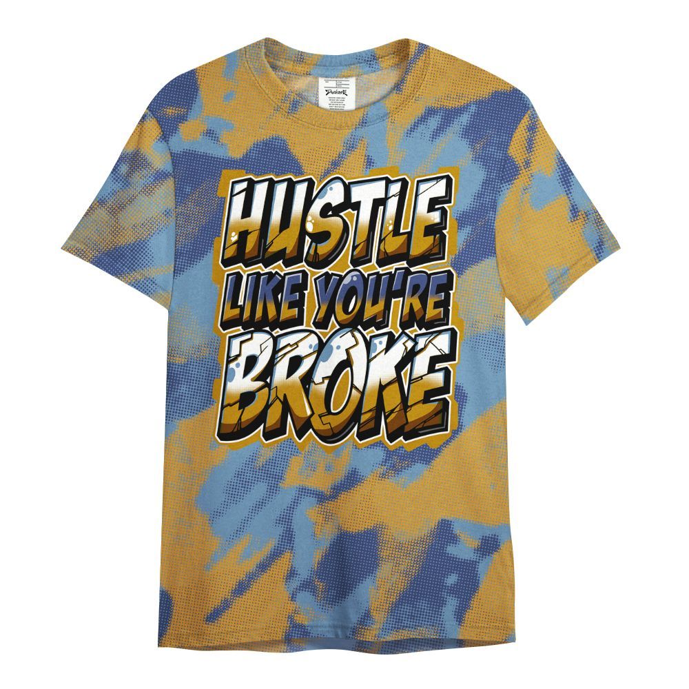 Shirt To Match High OG First In Flight 1s - Hustles Like Broke Abstract All Over Print