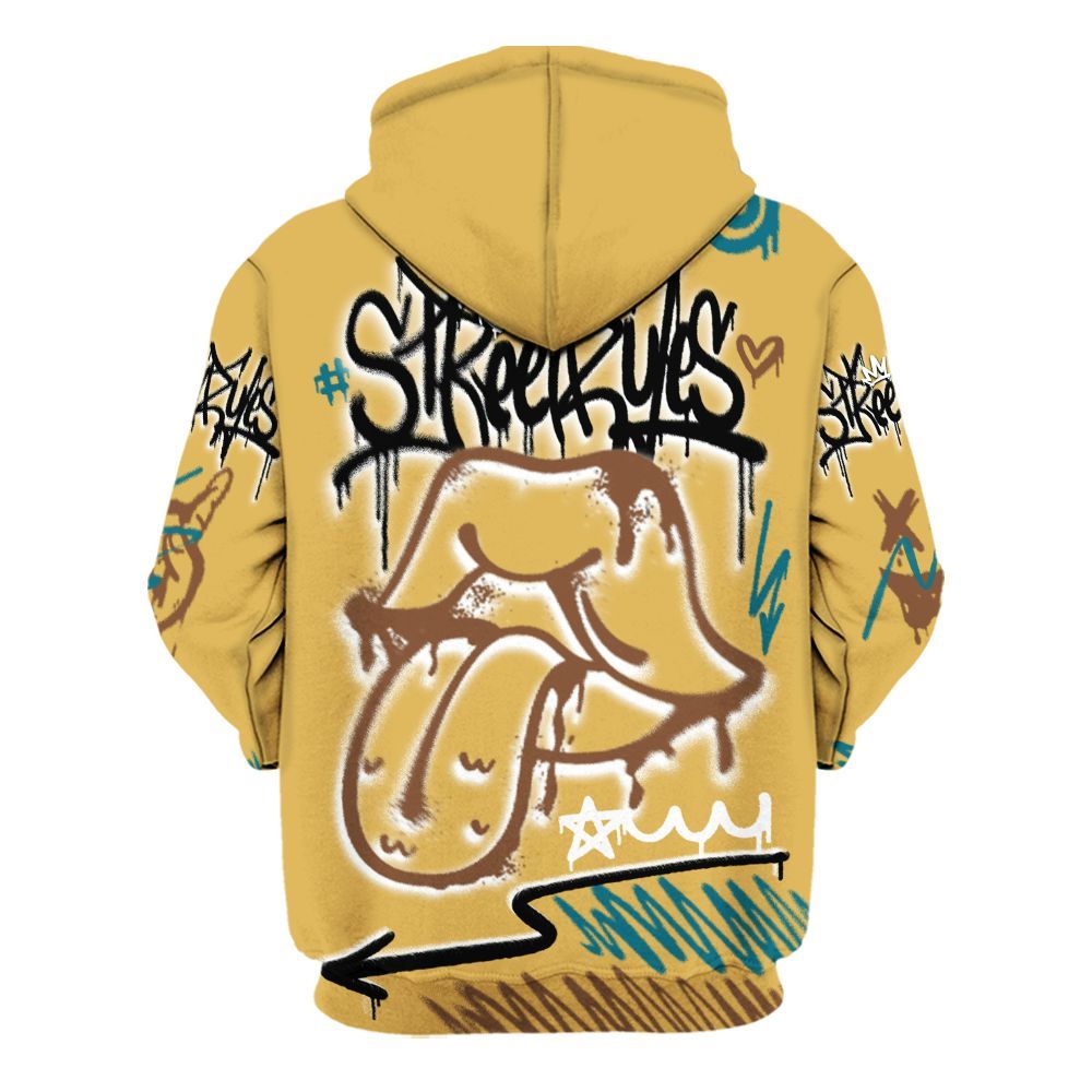 Hoodie To Match Retro Cacao Wow 4s - Break Rules Streetwear All Over Print