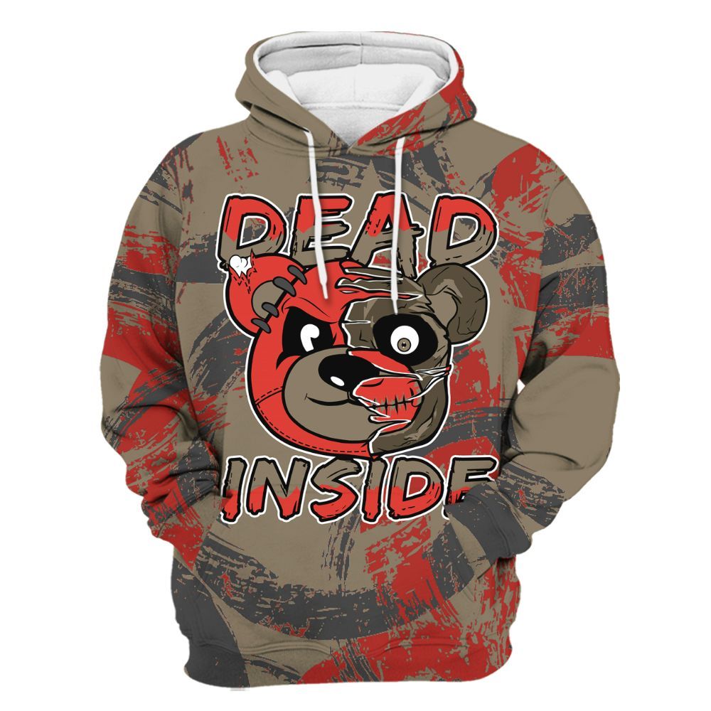 Hoodie To Match Olive 9s - Lifeless Bear Circle Slpash All Over Print