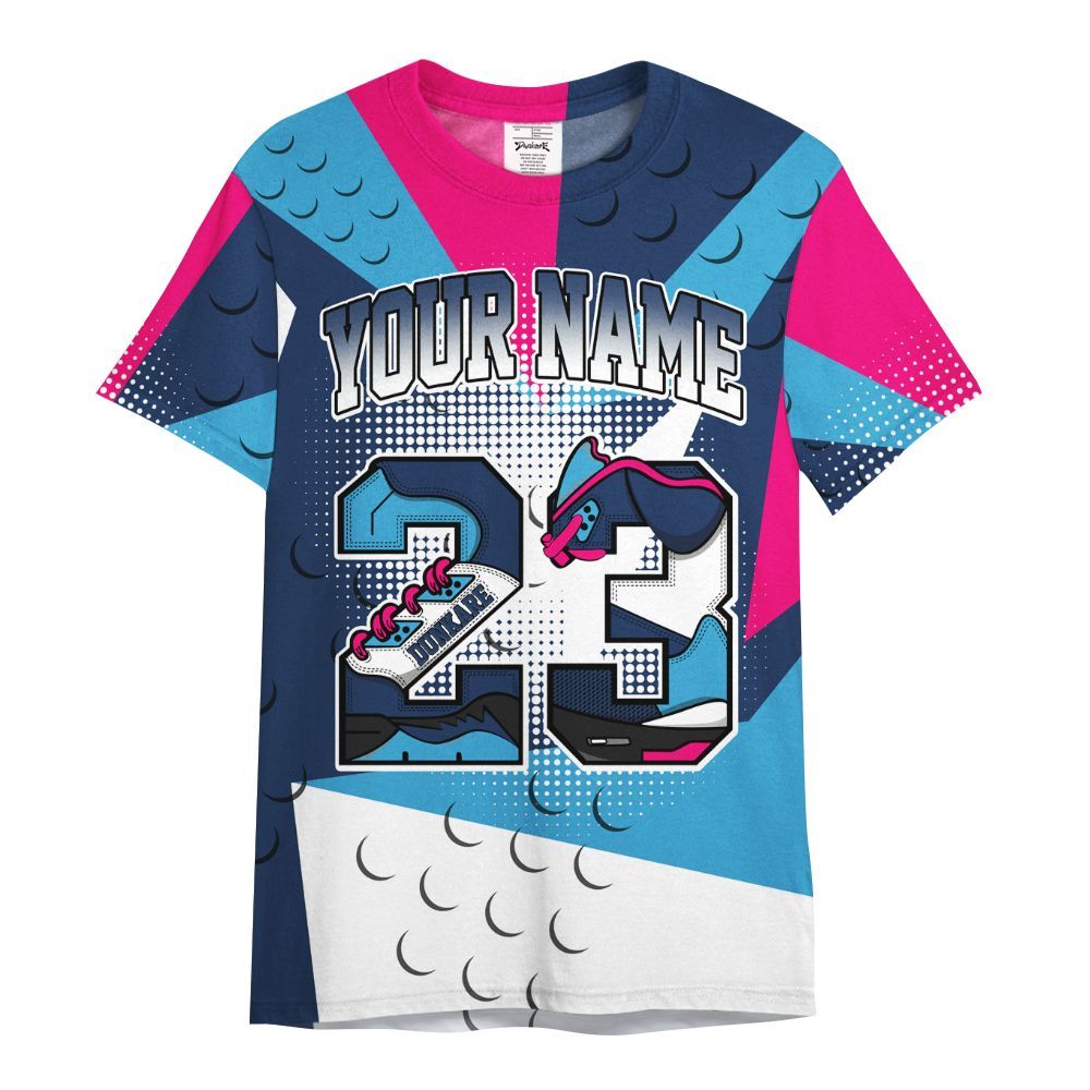 Shirt To Match Air Max 180 University Blue - Poly Custom Name Number 23 5s All Over Print