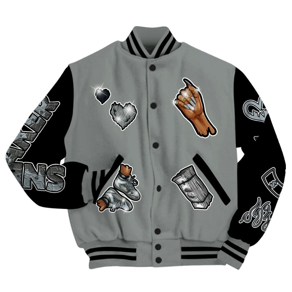 Varsity Jacket To Match Retro Georgetown 6s - Sneakerz Girlz All Over Print