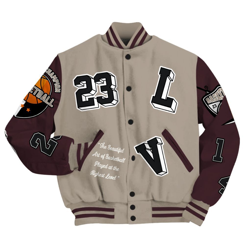 Varsity Jacket To Match AMM Retro Phantom 4s - The GOAT Got Em Streetwear All Over Print