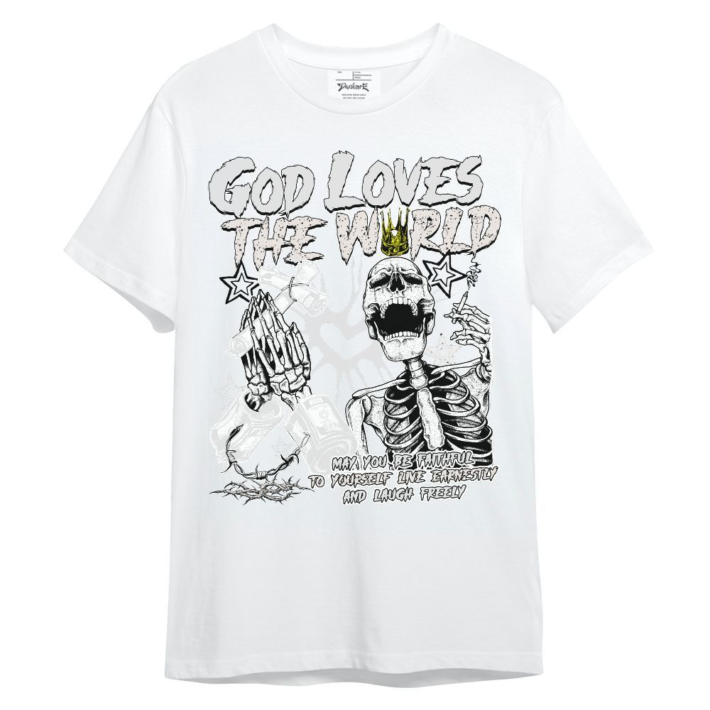 Shirt To Match Retro Reverse Metallic 5s - God Loves The World Unisex Shirt