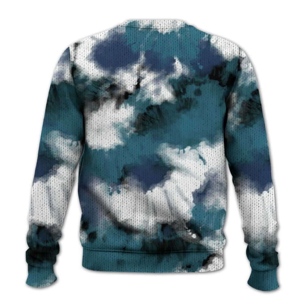Knitted Sweater To Match Air Foamposite Kazuya Mishima - Tie Dye FK Around Find Out