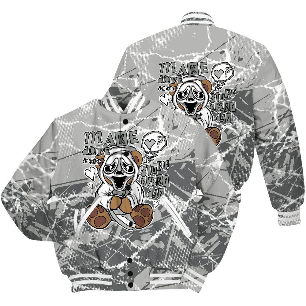 Varsity Jacket To Match Retro Wet Cement 4s Shirt - Make Dopes Bear Profound All Over Print