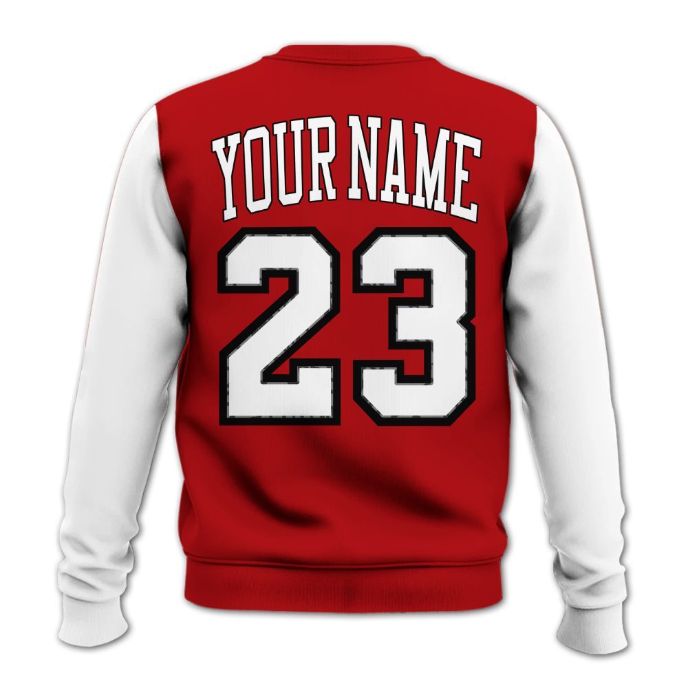 Sweatshirt To Match Cement Grey 3s - Custom Name Chicago 23 All Over Print