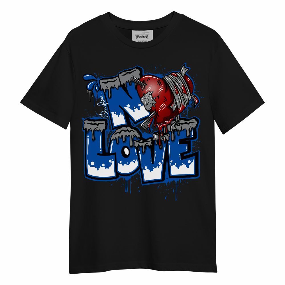 Shirt To Match Racer Blue 5s - Drip No Love Streetwear Unisex Shirt