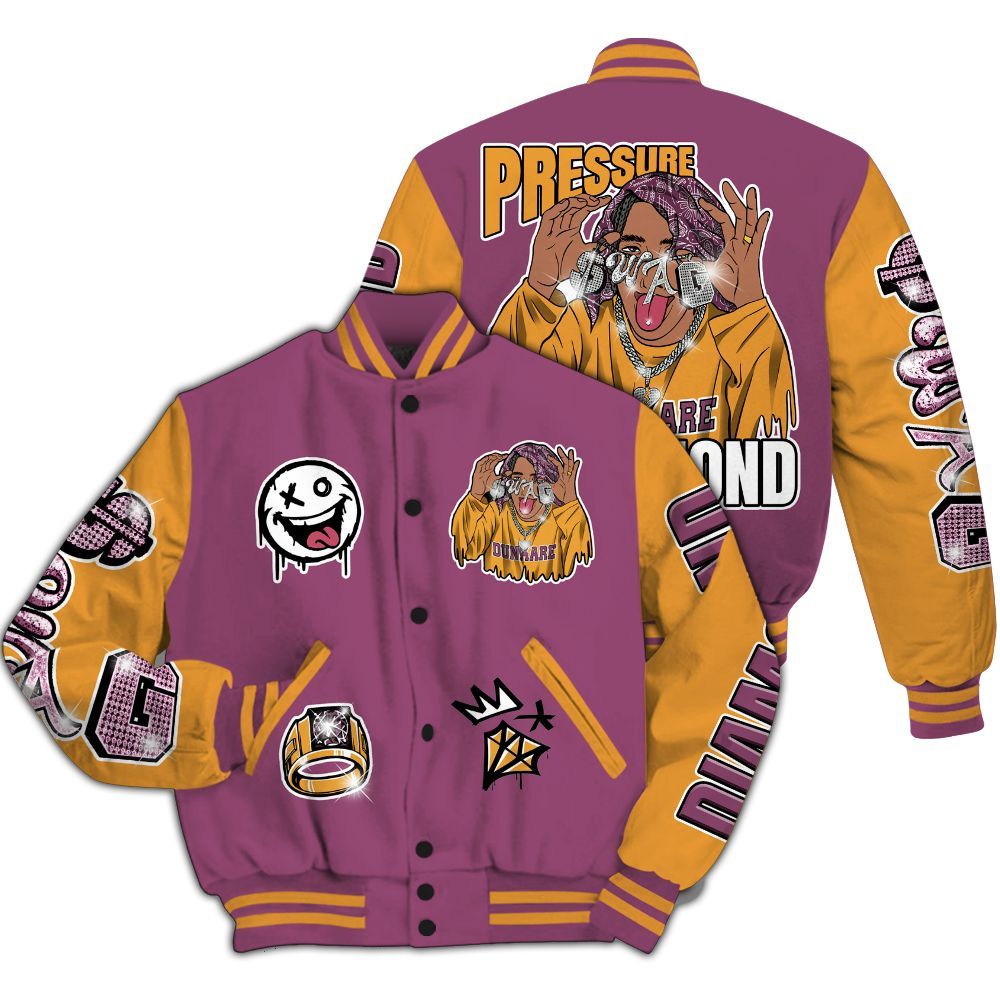 Varsity Jacket To Match High OG Brotherhood 1s - Pressures Makes Varsity Jacket To Match All Over Print