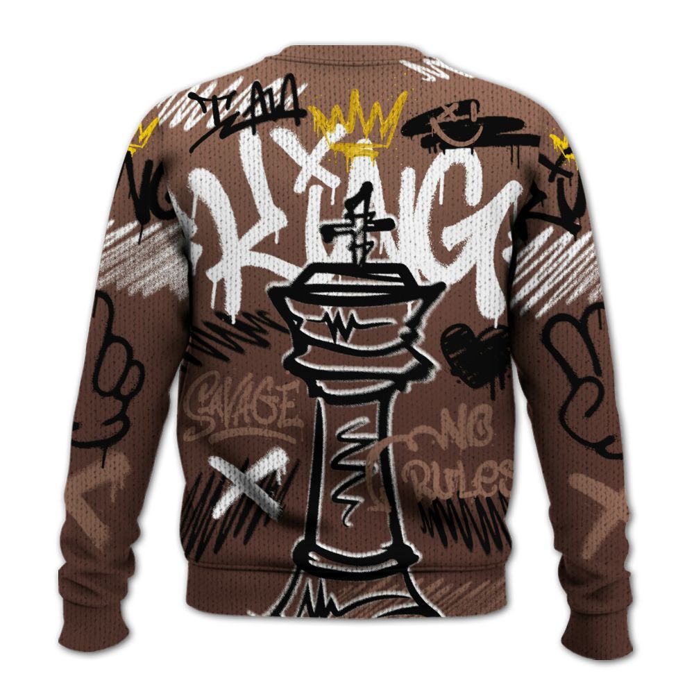 Knitted Sweater To Match KD 4 Christmas - Street King Chess Streetwear