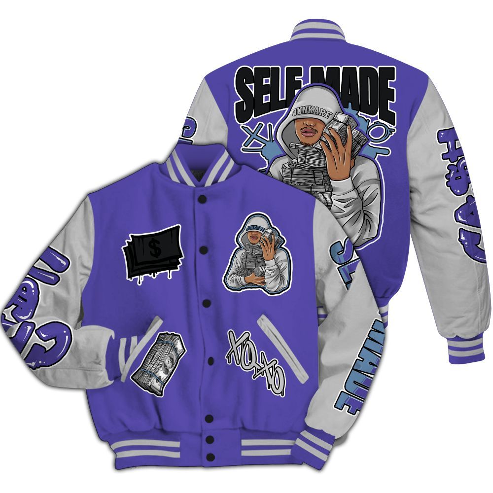 Varsity Jacket To Match Retro Concord 5s - Selfmade Unique All Over Print