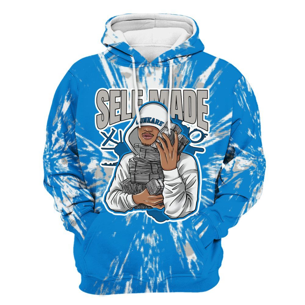 Hoodie To Match Industrial Blue 4s - Selfmade Lux All Over Print