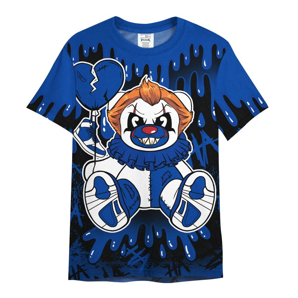 Shirt To Match Hyper Royal 12s - Shoe Game Bear Drip All Over Print