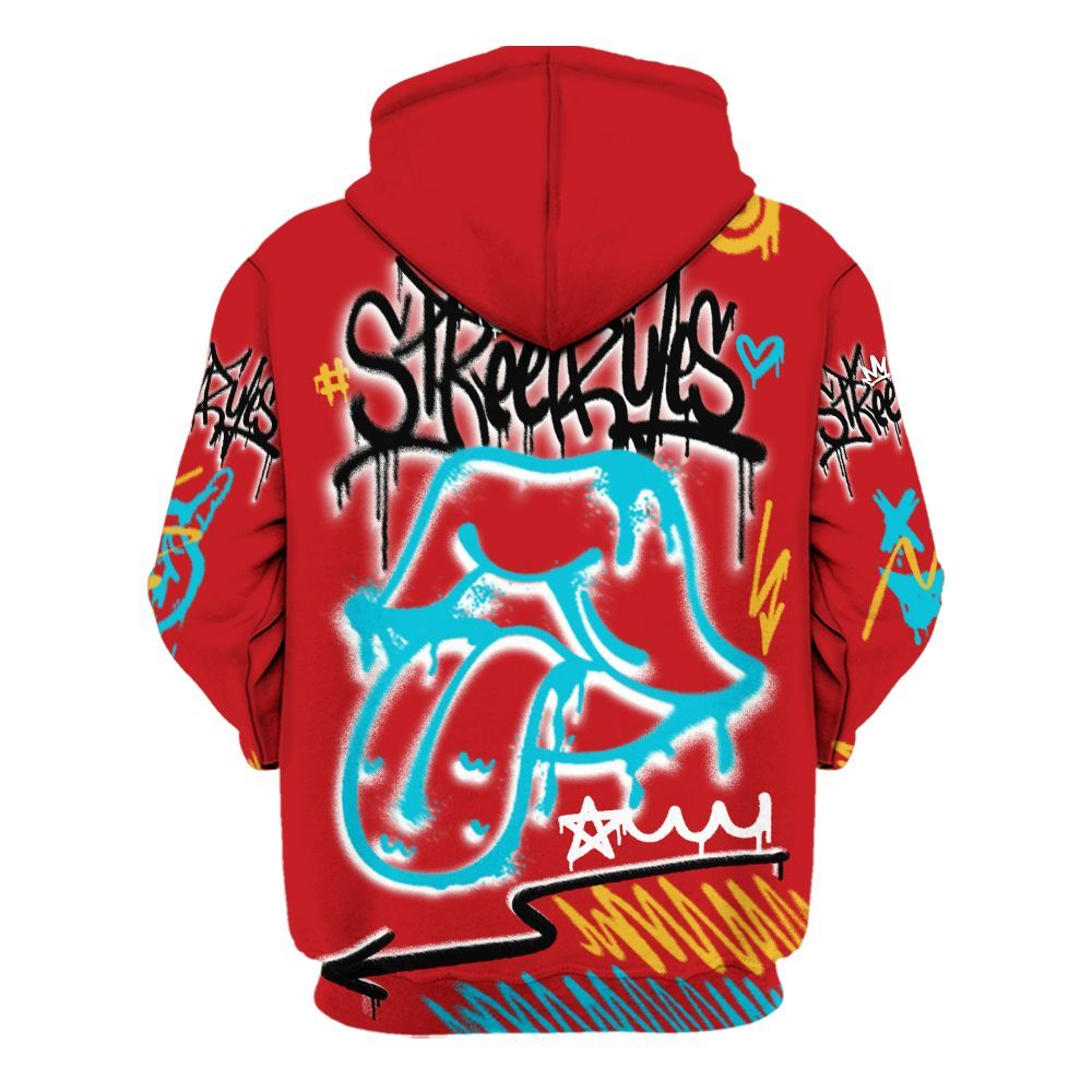 Hoodie To Match Dunk Low Fruity Pebbles - Break Rules Streetwear All Over Print