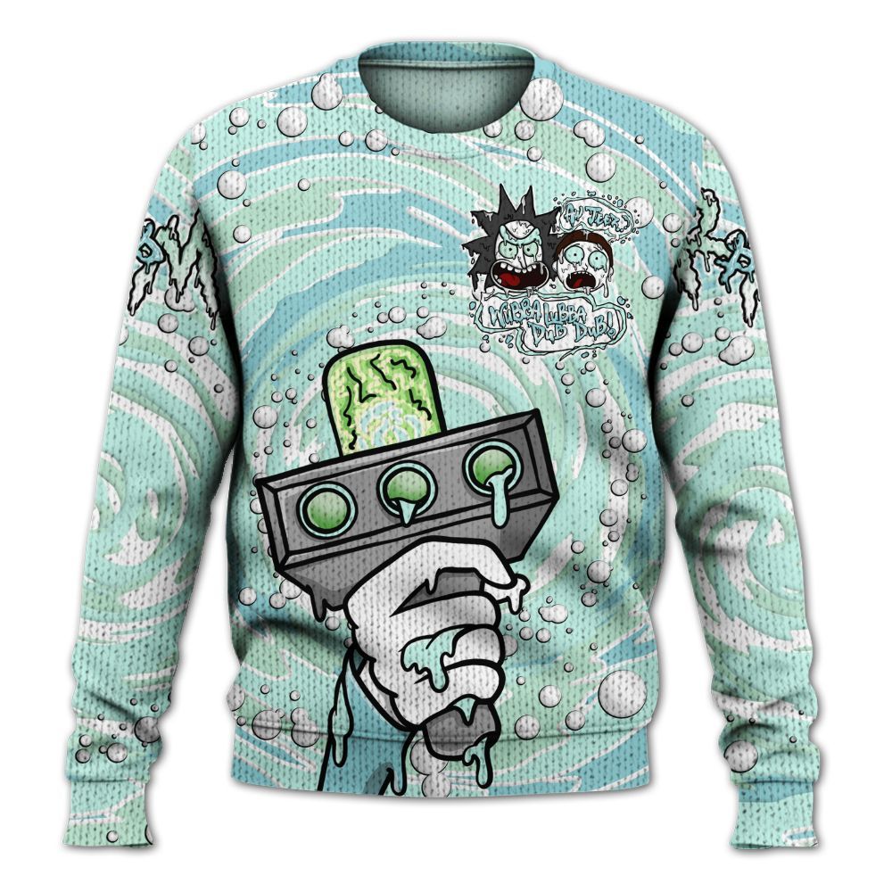 Sweater To Match Retro Low Igloo 11s - Wubba Rick Drip Graphic