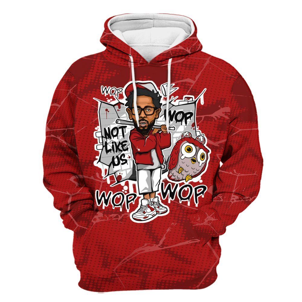 Hoodie To Match Red Taxi 12s - None Like ComptonCity Graphic Crack All Over Print