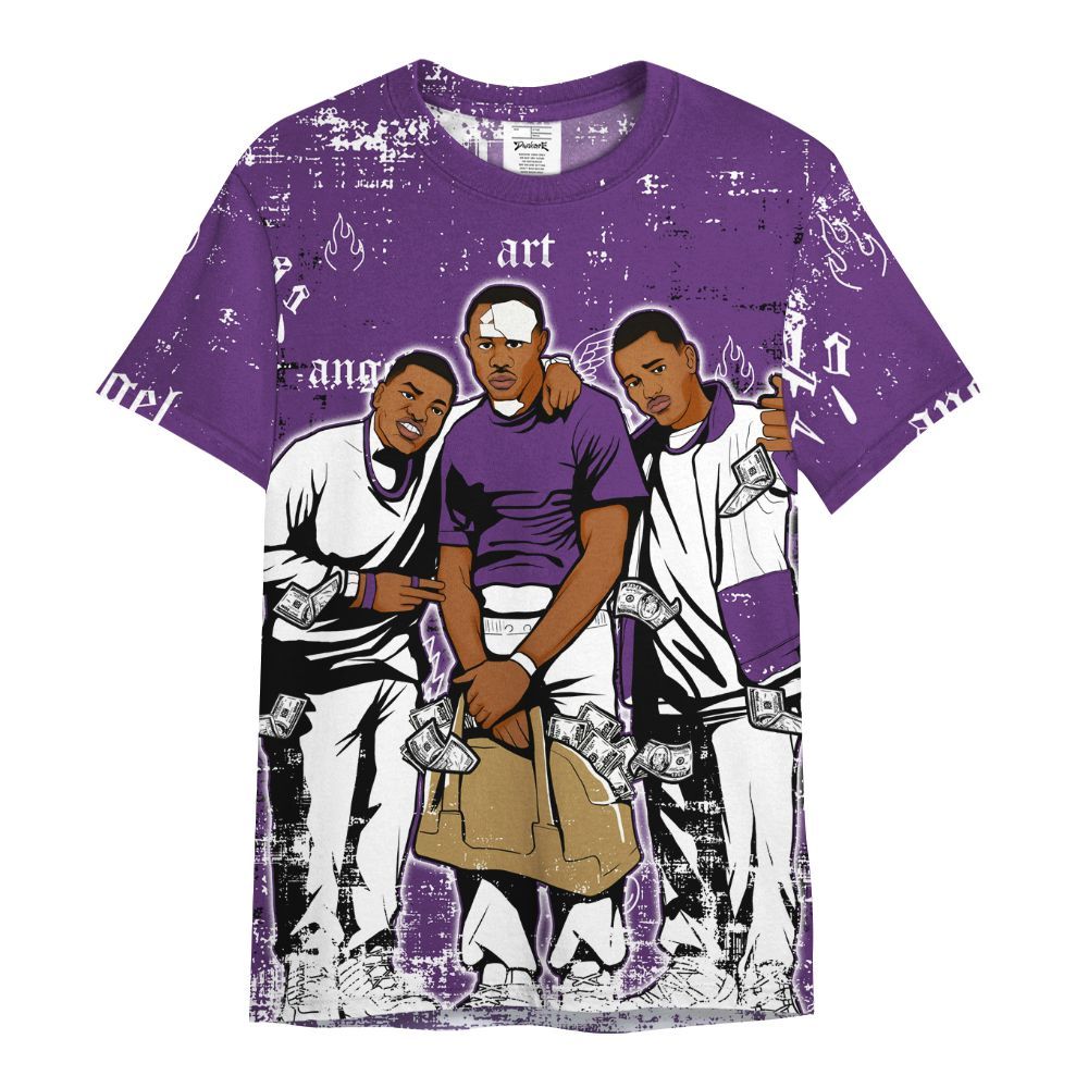 Shirt To Match Air Diamond Turf Ravens - Paid In Full Money All Over Print