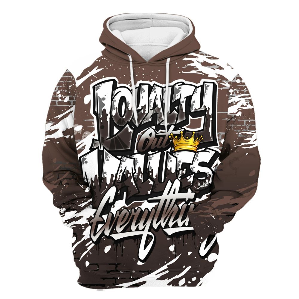 Hoodie To Match Air Force 1 Low Escape - Values Of Loyalty Drip All Over Print