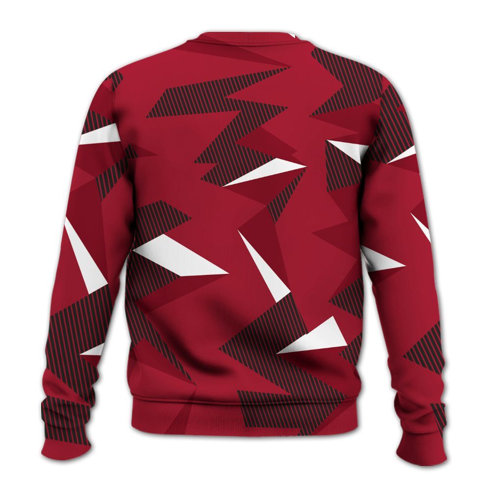 Sweatshirt To Match High OG Black Toe Reimagined 1s - Geometric Camouflage Pattern All Over Print