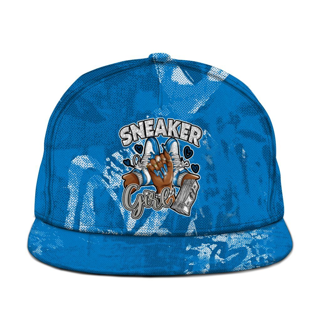 Snapback To Match Military Blue 4s - Sneakerz Girlz Heart Grunge Graphic